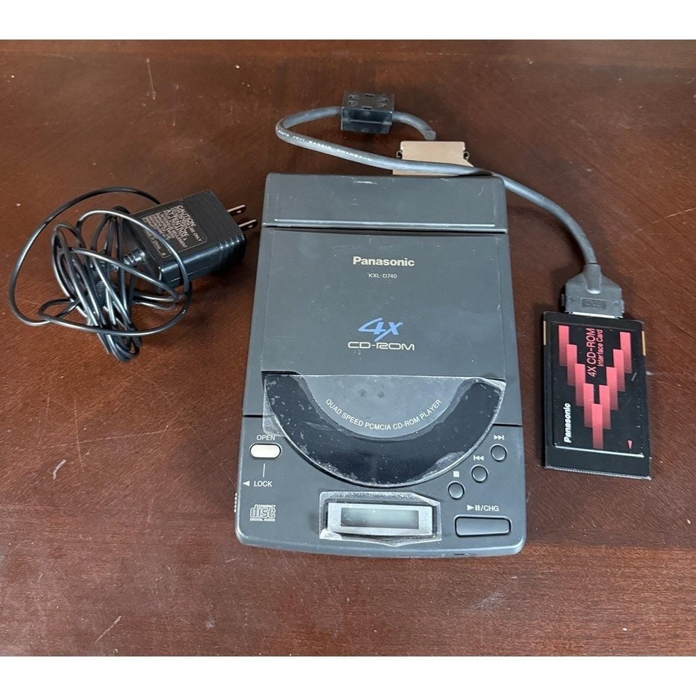 Panasonic KXL-D740 Quad Speed 4X PCMCIA CD-ROM CD Player Works